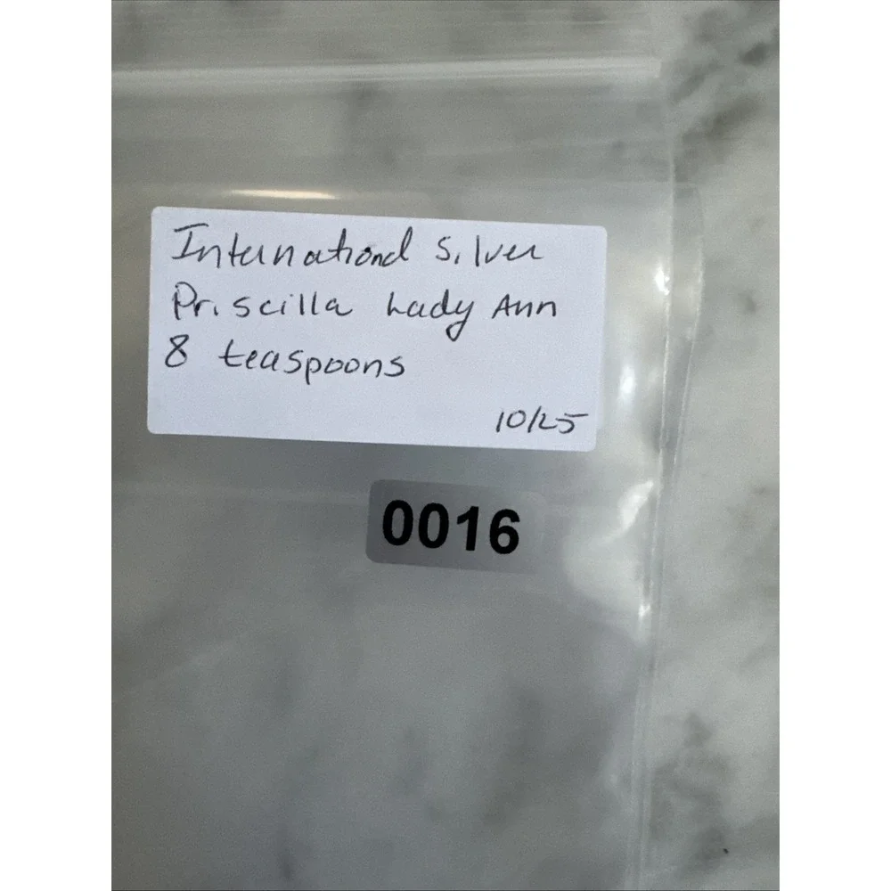 International Silver Plate‎ PRISCILLA LADYANN Set 8 Teaspoons 6 1/8